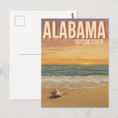 Alabama Strand Zonsondergang Briefkaart (Voorkant / Achterkant)