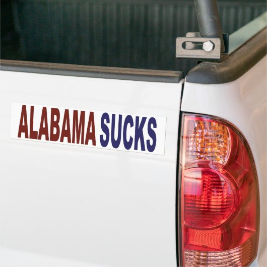 Alabama Sucks Bumpersticker (Op Truck)