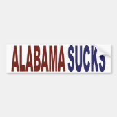 Alabama Sucks Bumpersticker (Voorkant)