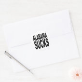 Alabama Sucks Ronde Sticker (Envelop)