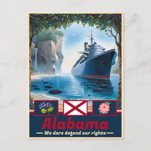 Alabama Surreal Splendor: Artistiek Briefkaart (Voorkant)
