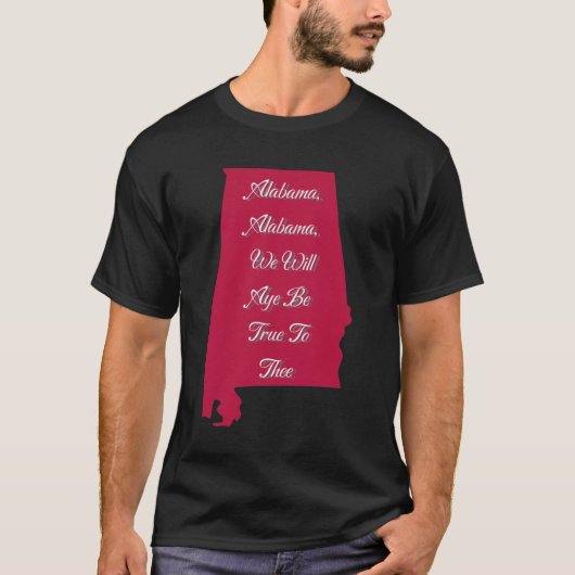 Alabama-symbolen stickerpakket oversized t-shirt (Voorkant)