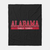 Alabama Table Tennis Fleece Deken (Voorkant)