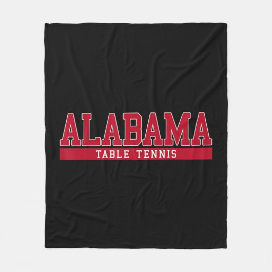 Alabama Table Tennis Fleece Deken (Voorkant)