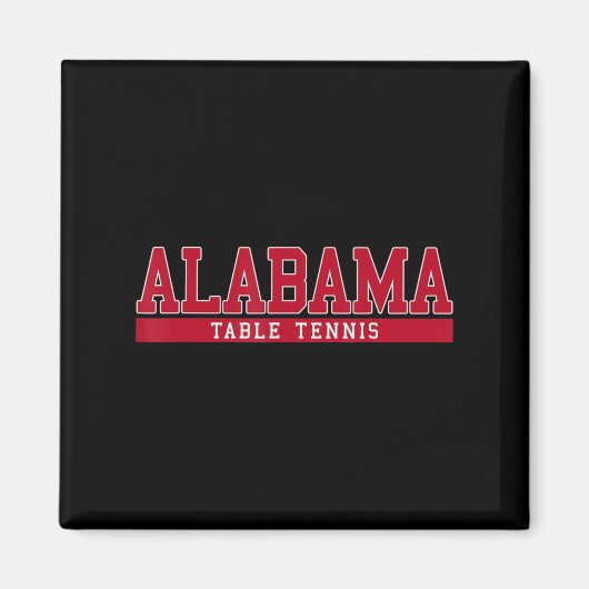 Alabama Table Tennis Magneet (Voorkant)