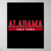 Alabama Table Tennis Poster (Voorkant)
