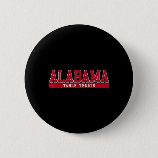 Alabama Table Tennis Ronde Button 5,7 Cm (Voorkant)