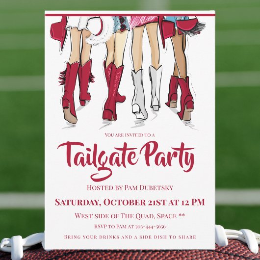 Alabama Tailgate-feest | Dames Cowboylaarzen Kaart