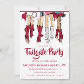 Alabama Tailgate-feest | Dames Cowboylaarzen Kaart (Voorkant)