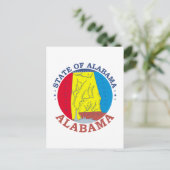 Alabama-teken Briefkaart (Staand voorkant)