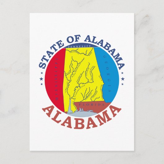 Alabama-teken Briefkaart (Voorkant)