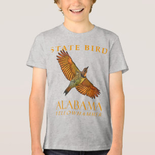 Alabama Territory Bird, de vogel van de Yellowhamm Tri-Blend Shirt