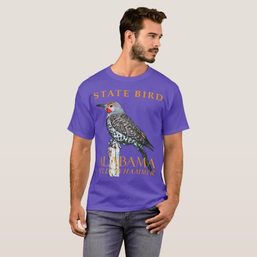 Alabama Territory Bird The Common Flicker Oversize T-shirt (Voorkant volledig)