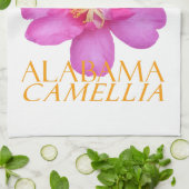 Alabama Territory Bloem Camellia Sasanqua Theedoek (Gevouwen)
