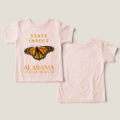 Alabama Territory Insect De Monarch (Ontwerp Voorkant & Achterkant)