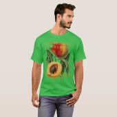 Alabama Territory Tree Fruit De Perzik T-shirt (Voorkant volledig)
