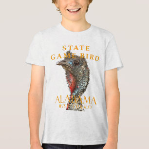 Alabama Territory Wild Vogel De Wilde Kalkoen Tri-Blend Shirt