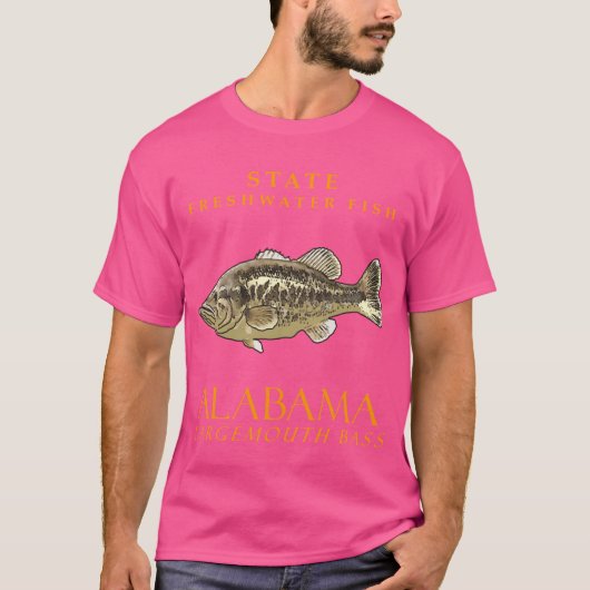 Alabama Territory Zoetwater Vis De Grote Mond B T-shirt (Voorkant)