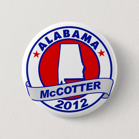 Alabama Thad McCotter Ronde Button 5,7 Cm (Voorkant)