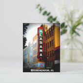 ALABAMA THEATER - BIRMINGHAM, ALABAMA BRIEFKAART (Staand voorkant)