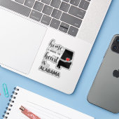 Alabama thuis is waar het hart ligt sticker (Laptop met iPhone)