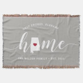 Alabama Thuisstaat Gepersonaliseerd Deken (Voorkant)