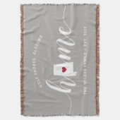 Alabama Thuisstaat Persoonlijk gemaakt Deken (Voorkant Verticaal)