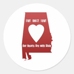 Alabama Tornado Relief Ronde Sticker