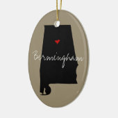 Alabama Town Keramisch Ornament (Links)