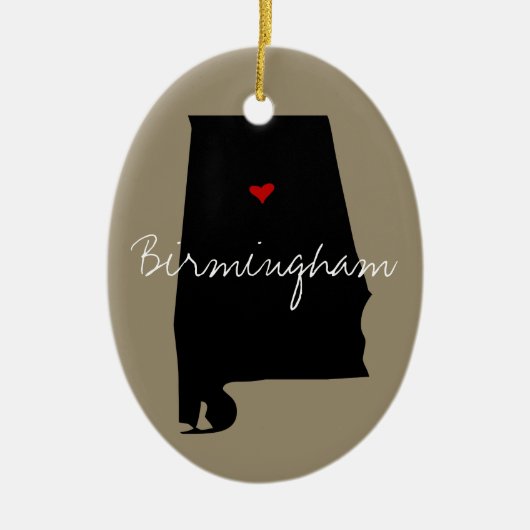 Alabama Town Keramisch Ornament (Voorkant)