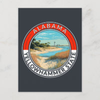 Alabama Travel Art Badge