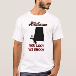 Alabama Tweede Amendement Vrijheid T-shirt