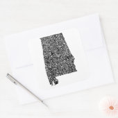 Alabama typografie kaart laptop sticker (Envelop)