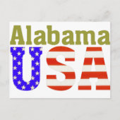 Alabama USA. Briefkaart (Voorkant)