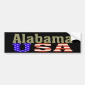 Alabama USA. Bumpersticker (Voorkant)
