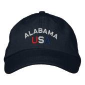 Alabama USA Embroized Navy Blue Pet (Voorkant)