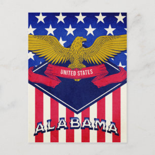 Alabama USA Flag Briefkaart