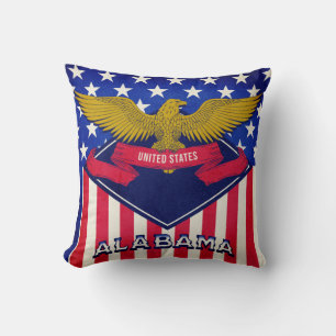 Alabama USA Flag Kussen