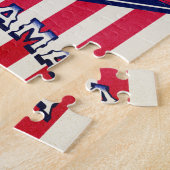 Alabama USA Flag Legpuzzel (Zijkant)