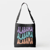 Alabama USA State retro design Crossbody Bags Crossbody Tas (Achterkant)