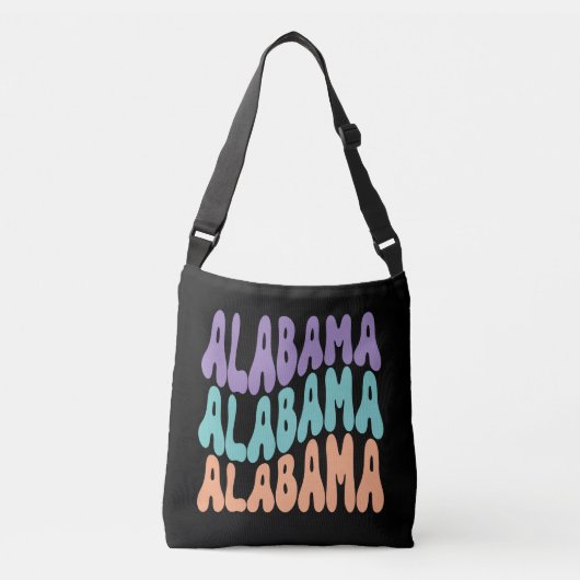 Alabama USA State retro design Crossbody Bags Crossbody Tas (Voorkant)
