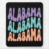 Alabama USA State retro-design Muismat (Voorkant)
