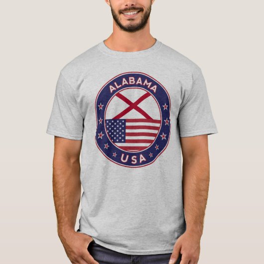 Alabama, USA States, Alabama t-shirt (Voorkant)