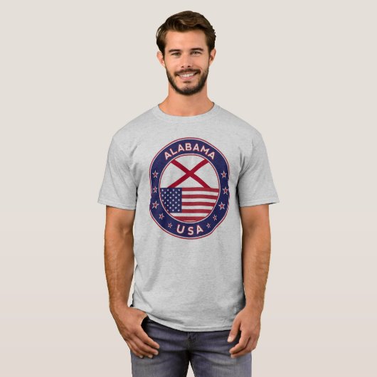 Alabama, USA States, Alabama t-shirt (Voorkant volledig)