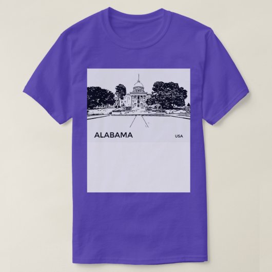 Alabama USA TShirt (Design voorkant)