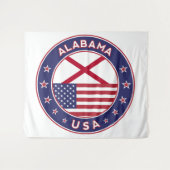 Alabama, Verenigde Staten, Alabama Wandkleed (Voorkant (horizontaal))