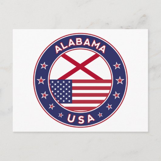 Alabama, Verenigde Staten, Briefkaart (Voorkant)