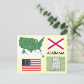 Alabama, Verenigde Staten Briefkaart (Staand voorkant)