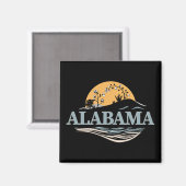Alabama Verenigde Staten Magneet (Voorkant / Achterkant)