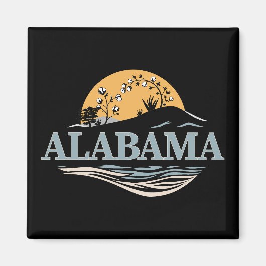 Alabama Verenigde Staten Magneet (Voorkant)